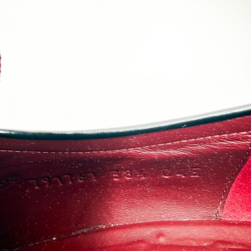 Gucci Platform Horsebit Loafers Black Leather Chunky Heel Pumps EU 38.5 US 8.5 - Picture 9 of 11